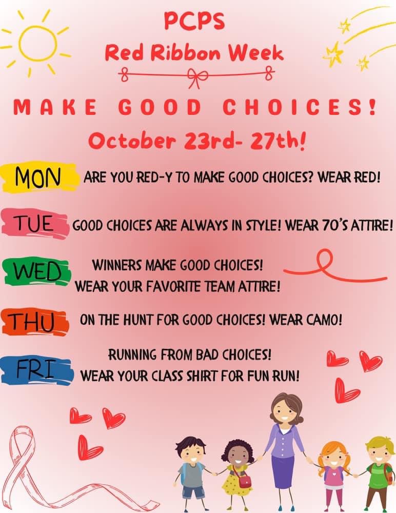 Red Ribbon Week-October 23rd-27th